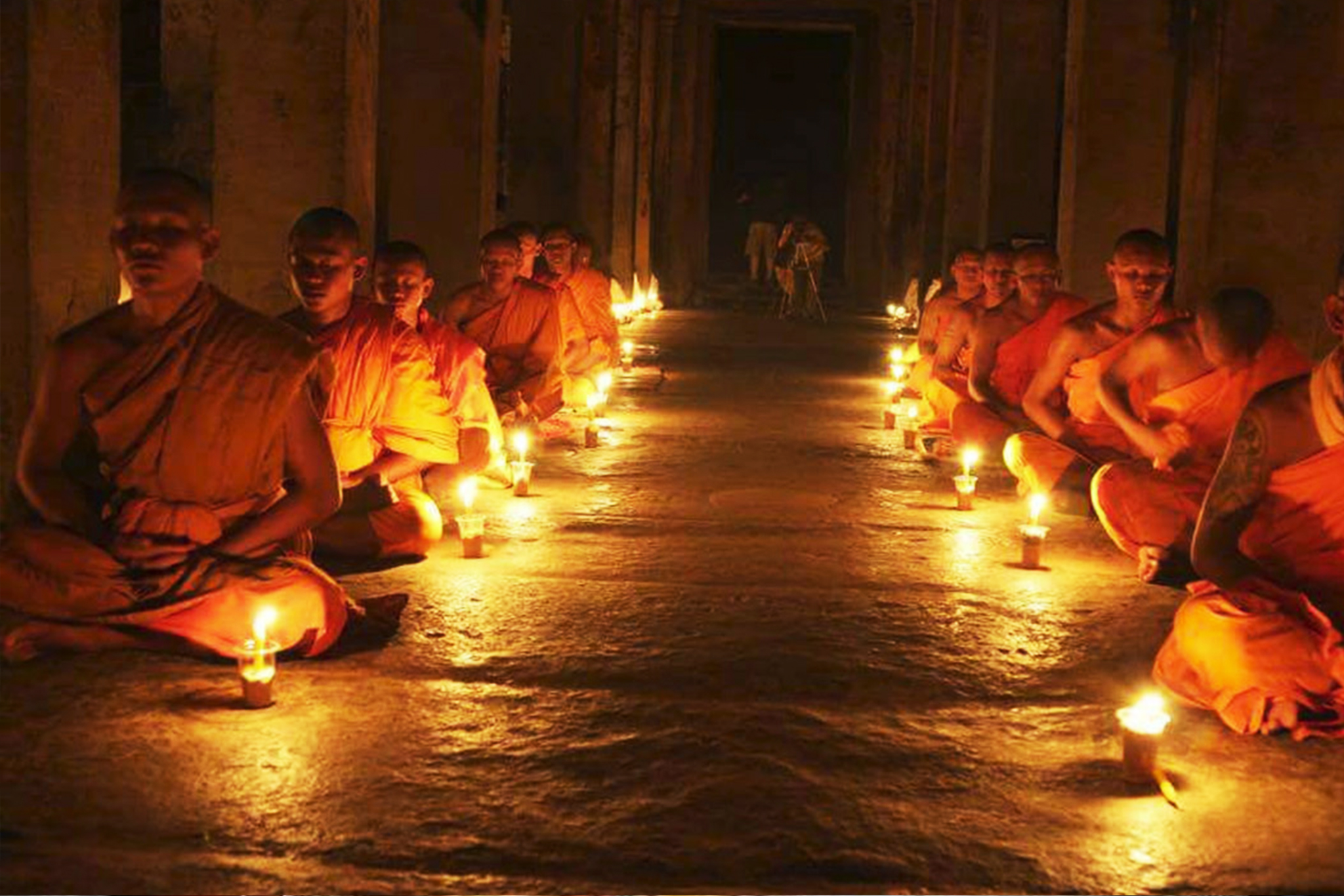 Sunrise Meditation with Monk